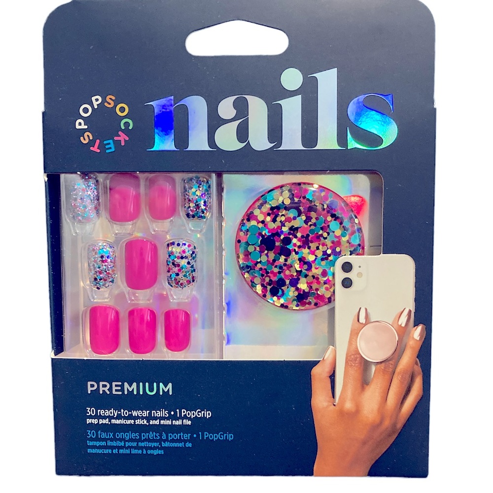PopSocket + Nails - Confetti Party